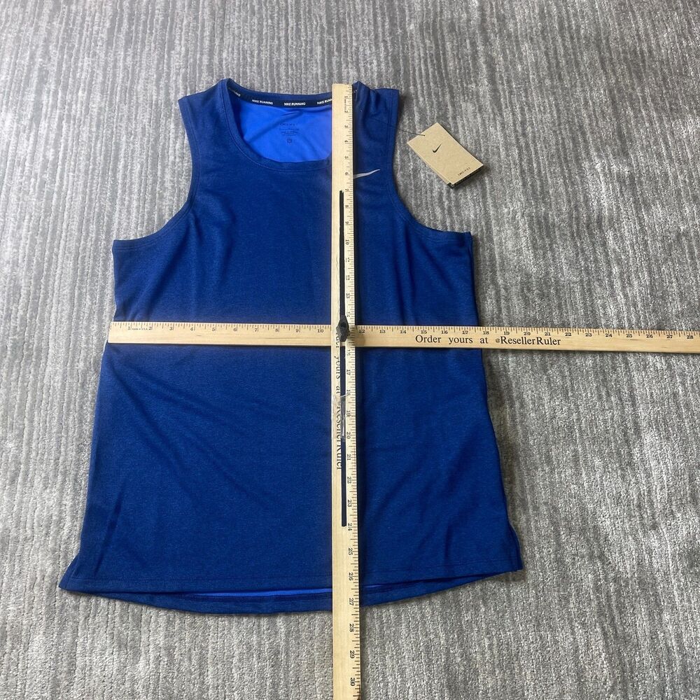 Nike Running Tank Top Shirt Mens Small Midnight Navy Blue Miler Dri-fit Gym - Picture 5 of 9